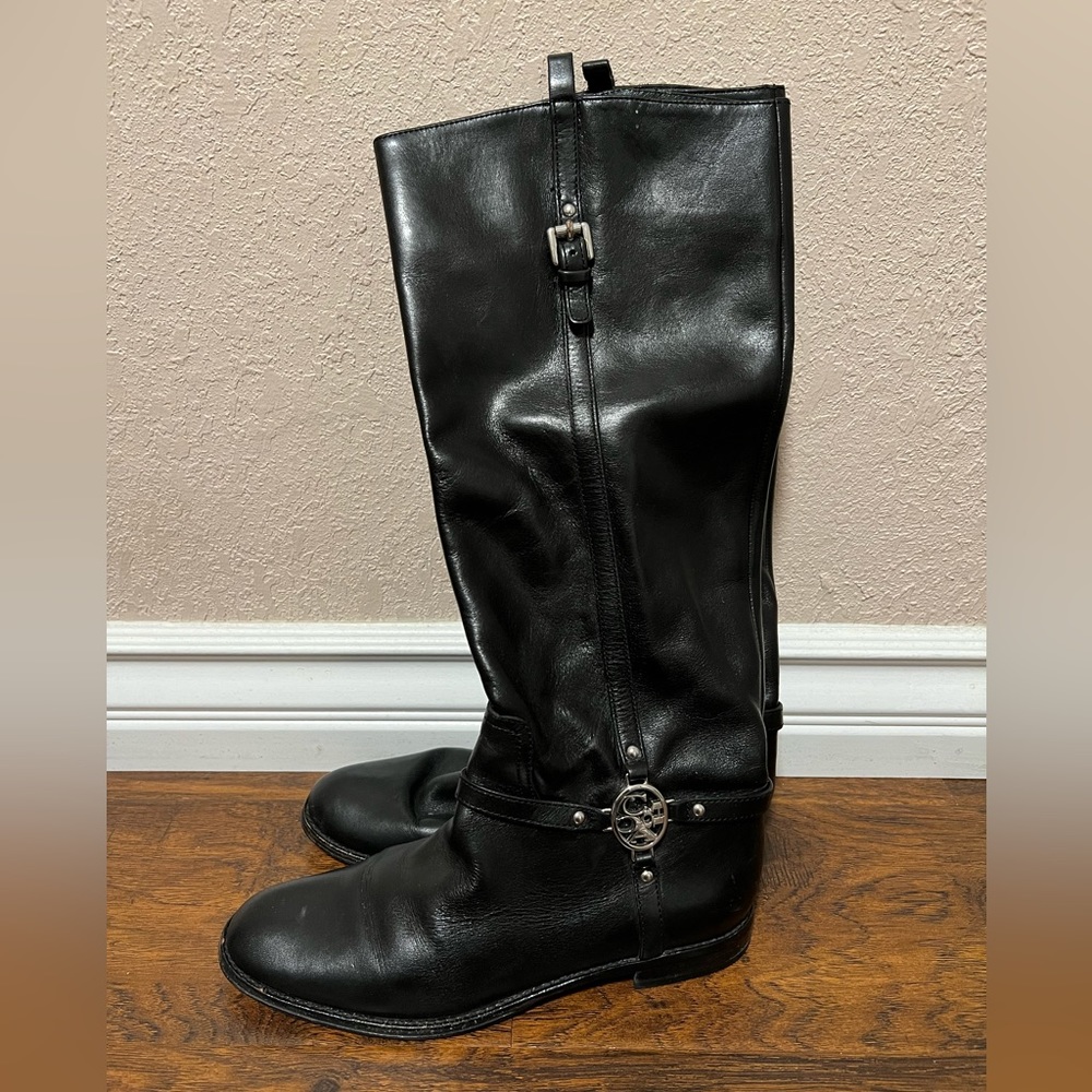 Coach Black Leather Boots